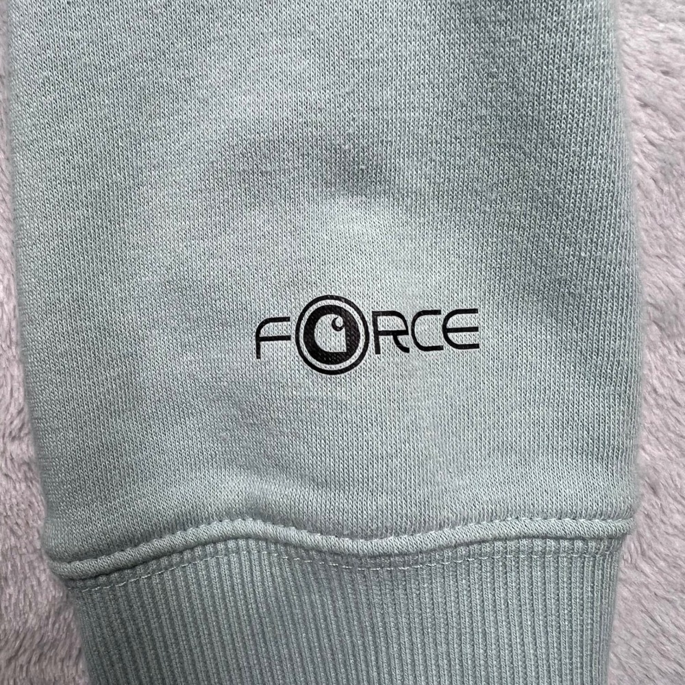 Carhartt Force Relaxed Fit Sweatshirt Mint Green Crewneck Womens Large Bonus Hat - Picture 10 of 16